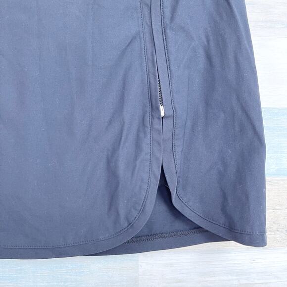 Ashworth Golf Performance Skort Solid Black Pockets Stretch Zip Slit Womens 2 - Picture 4 of 9